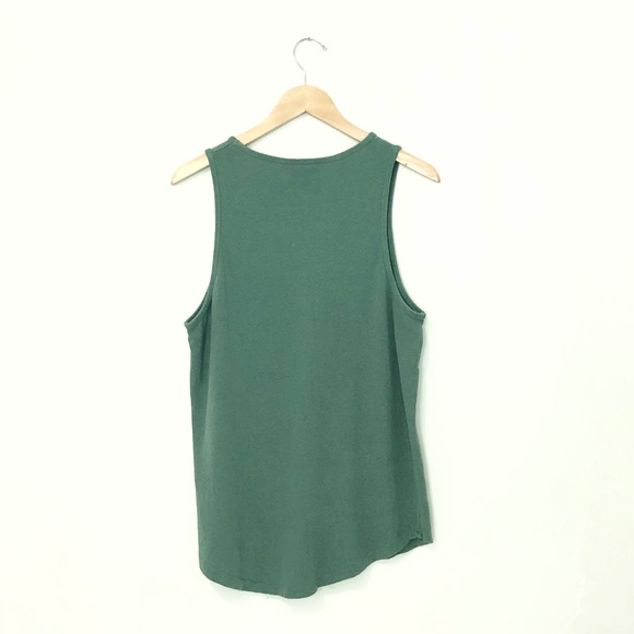Jungmaven Hemp/Cotton Blend Tank Top size Small in Green NWT - Picture 2 of 3